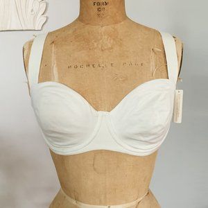 SKIMS 32D NWT Cotton Unlined Balconette Bra